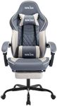 SUKIDA Grey Gaming Chair Massage - 