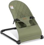Lfhiwhd Baby Bouncer,Baby Bouncer Seat,Portable Infant Bouncer with 3-Point Safety Harness,Ergonomic Bouncy seat, Newborn Bouncer for Babies 0-6 Months up to 20lbs,ASTM-Certified(Green)