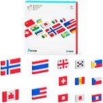 PIXIO Flags - Magnetic Building Blocks for Kids Over 6 Years, Pixel Art, STEM Magnet Toys for Kids Ages 8-12, Portable Magnetic Blocks for Creativity - 162 pcs