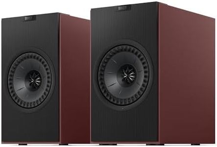 KEF Coda W Kabellose HiFi-Regallautsprecher, Vintage Burgundy | Bluetooth 5.4 aptX Lossless | Kompatibel mit Plattenspieler, Fernseher, PC, Laptop & mehr | Musik | TV & Heimkino | Gaming