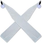 UltraPoi - UltraSocks XL w/Swivel Knob Handles Set of 2 - White Non-Stretch Socks - for LED or Practice (No Lights)