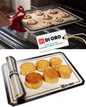 DI ORO Silicone Mats for Baking - Baking Mats Silicone for Baking Sheets - 480°F Heat-Resistant Nonstick Silicone Cooking Mats & Oven Liners - 16 1/2" × 11 5/8" - BPA Free Kitchen Cookie Sheets (2pc)