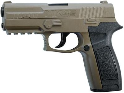 Crosman MK45 CO2-Powered Semi-Auto BB Air Pistol, Earth/Black