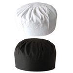 Shahid Cap House Round Shape Sufi Muslim NAMAZ Prayer Cap for Men's (22.5) White and Black