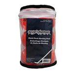 Road Warrior Multi Pack Hockey Balls - 12-Pack Assorted, Designed for Warm Weather, Low Bounce Street Hockey Balls with Convenient Storage Bag Included