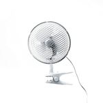 Status Clip On Fan | 6 Inch Portable Mini Fan | 2 Speed Adjustable Angle Fan | White | S6CLIPFAN1PKB