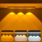 RAZZES Under Cabinet Light, 40 cm, Motion Sensor, Dimmable, USB Rechargeable, Wireless (Set of -3)