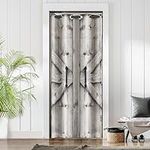ONINUO Wood Door Door Curtains for 