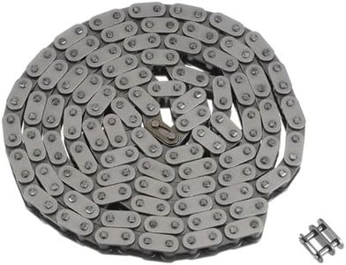 uxcell 06B Metric Standard Roller Chain, 5 Feet Carbon Steel Chains 3/8" Industrial Roller Chain Drive Chain for Motorcycle Bicycle Industrial Machinery -160 Links