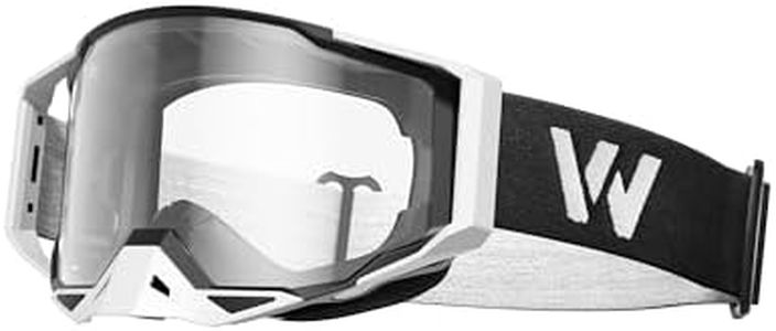 WildHeir Dirt Bike Goggles Motocross Motorcycle Glasses - ATV Riding Dirtbike 4-Wheeler MX DH Accessories Windproof for Men Women Youth UV400 Protection Dust-proof Anti-Slip Strap Eyewear