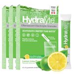 HydraLyte Electrolyte Powder, Low Sugar Electrolyte Packets Designed for Rapid Hydration, Hydration Powder for All Ages - Made with All Natural Ingredients, 36 Servings, Lemon Lime
