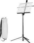 KraftGeek 66" Foldable Music Stand for Sheet Music with Carrying Case
