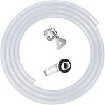 Daisypower Window Air Conditioner Drain Hose Connector Elbow Fitting,with Clear Tube for Universal Mini-Split AC Unit and Window AC Unit (10feet)