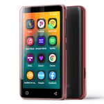 innioasis 80GB MP3 Player with Bluetooth and WiFi, MP3 MP4 Player with Spotify,Pandora,Amazon Music,Audible, 4" Touch Screen Android Streaming Music Player for Kids (Red-Black)