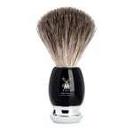 Shaving Brush with Pure Badger, Handle Material High-Grade Resin Black