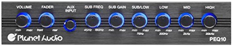 Planet Audio Peq10 4 Band Car Audio Equalizer