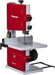 Einhell Electric Bandsaw - 200mm Bench Saw With 45° Tiltable Metal Work Table For Mitre Cuts, Parallel Stop, Dust Extraction - TC-SB 200/1 Portable Band Saw For Woodworking, Crafting And DIY