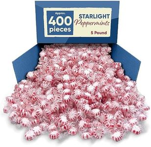 Starlight Peppermints Mints 5 Lb -Approx 400 Peppermint Candy Individually Wrapped - Thanksgiving Christmas Candy Mints