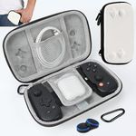 WEPIGEEK Slim Case for Backbone Controller-All type/ Razer Kishi V2 Gamepad Come with Joysticks and Hanging Buckle-White