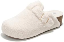 Project Cloud Clogs for Women - Memory Foam Women's Mules & Clogs, Wedges Heels for Women - Platform Clogs for Women Footwear, Womens Clogs - Mules for Women 2024 (Rhona, White, 11)