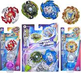 Battling Tops Bey-Blade Set of 3 - Burst Rise Galaxy Zeutron Z5, Hypersphere Typhon T5, Burst Speedstorm Evo Helios Blazebringer & Jormuntor J6