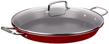 Cuisinart ASP-38CR Non-Stick Paella Pan, 15", Red