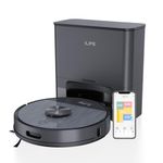 ILIFE T20s Pro Robot Vacuum Cleaner with Advanced LiDAR Navigation, Self-Emptying for Up to 10 Weeks, 6500Pa Suction, Simultaneous Vac and Mop, Multi Floor Maps, Customized Cleaning, App, Alexa & GH