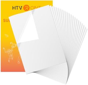 HTVRONT Sublimation Sticker Paper - 20 Pcs Matte White Waterproof Sublimation Stickers