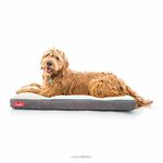 BRINDLE Soft Shredded Memory Foam Dog Bed with Removable Washable Cover, khaki, 40in x 26in