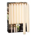 Spaas 14 Tapered Dinner Candles 21/220 mm, ± 8 Hours, Unscented, Ivory