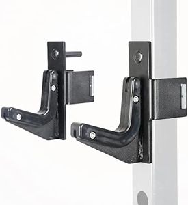 SYL Fitness J-Hooks for 2x2" Power Rack with 1/2" or 5/8" Hole, Barbell Holder/Squat Rack Accessories J Cups