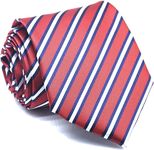 HIGHROCK Men's Tie Woven Formal Necktie, Standard Length Ties Work Business Ties with a gift box (RED&WHITE)