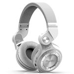 Bluedio T2 Plus Turbine Wireless Bluetooth Headphones with Mic/Micro SD Card Slot/FM Radio (White)