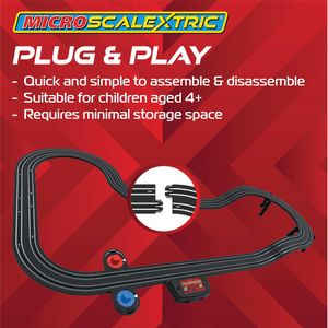 Micro Scalextric Batman vs Joker Slot Car Track Set – Kids Racing Toy