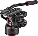 Manfrotto Nitrotech Fluid Video Head 608 for DSLR, Mirrorless, Video and Cinema Cameras - Continuous Counterbalance System 0-8 kg - Variable Continuous Fluid Drag System - 14 Kg Payload