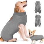 Eyein Dog Surgery Recovery Suit, Adjustable & Comfortable Dog Spay Suit Onesie Recovery Suit, Cone E Collar Alternative for Female Male Dogs, Soft Dog Body Suit after Surgery for Abdominal Wound(XXL)