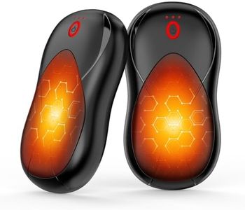 Vynoblip Hand Warmers, 2in1 6000mAh Portable Reusable Hand Warmer with 3 Heat Levels, USB Rechargeable Electric Pocket Hot Hands Heater for Outdoor Sports, Tech Gifts Men Women Kids Elderly(Black)