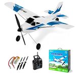 Top Race Remote Control Plane - Ready To Fly 3 Channel RC Plane for Adults & Kids & Beginners with Propeller Saver - RC Airplane Flies 98 meters