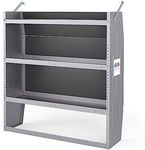 AA Products Inc. SH-4604 Steel Low/Mid/High Roof Van Shelving Storage System Fits Transit, GM, NV, Promaster, Sprinter and Metris, Contoured Shelving Unit, 42" W x 46" H x 13" D