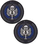 C-All of D-uty Task Force 141 Logo Patches Hook and Loop Tactical Morale Applique Fastener Military Embroidered Patch 2Pcs (Color 4)