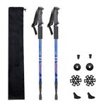 JAMUNESH ENTERPRISE trekking pole for men women foldable trekking poles for hiking trekking poles with bag hiking or walking sticks trekking poles for camping climbing (Trekking Poles 2 Pack)