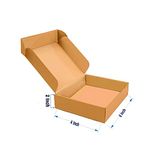 K K Industrial Multipurpose Brown Cardboard Box for Packing, Packing Material, Self Locking Flat Corrugated Boxes 6 x 4 x 2 Inch Sturdy Boxes for Online Selling/E-commerce Shipping (Pack of 100)