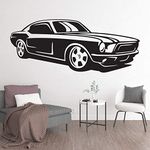 StickMe 'Classic - Muscle - Racing - Car - Creative - Colorful - Wall Sticker' -SM163 (Multi Colour, Vinyl - 100cm X 45 cm)