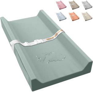 JVEOO Vegan Leather Baby Changing Pad, Waterproof & Wipeable Soft Diaper Changing Mat 32“ x 16.6" Comfortable Infant Changing Station for Dresser & Table