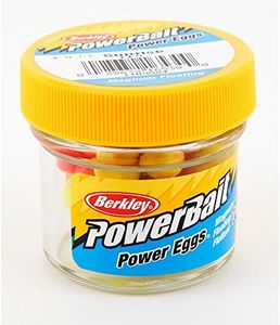 Berkley PowerBait Power Eggs Floating Magnum Fishing Soft Bait, Sunrise - Original Scent, .5 oz Small Jar