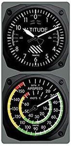 Trintec Aviation Altimeter Altitude Clock and Airspeed Thermometer Console Set