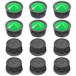 WELANE Faucet Aerators, 12 PCS Water Tap Aerators Replacement Parts Insert Aerator for Bathroom, Kitchen