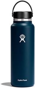 HYDRO FLASK - Trinkflasche 1180ml (40oz) - Isolierte Wasserflasche aus Edelstahl - Sportflasche mit auslaufsicherem Flex Cap-Deckel & Gurt - Thermoflasche Spülmaschinenfest - Größe Öffnung - Indigo