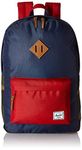 Herschel Supply Company SS16 Casual Daypack, 23 Liters, Navy/ Woodland Camo/ Red/ Tan Leather