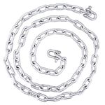 MARINE SYSTEM Galvanized 5/16" Anchor Chain 2 PCS 3/8" Anti-Off Shackles, Boat Anchor Chain, Anchor Chains for Boats, Galvanized Chain with Shackles (5/16inch x 10ft)